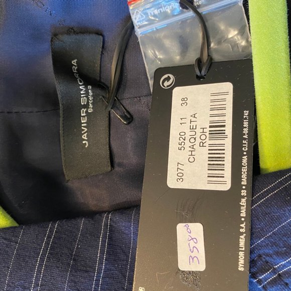 Javier Simorra Chaqueta Pin-stripe Blazer - Picture 3 of 3